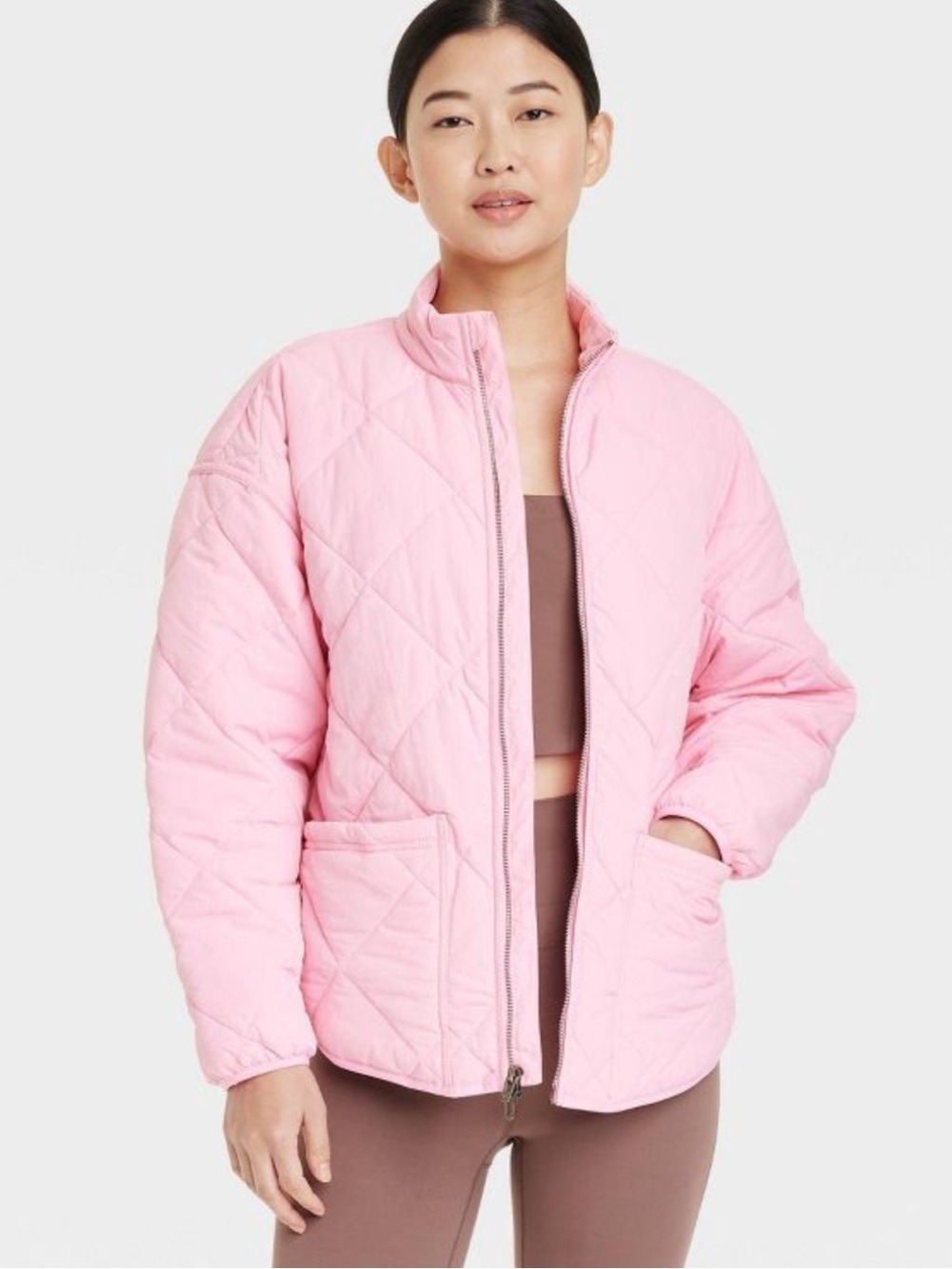 All in Motion Pink Quilted Puffer Jacket - Size XS